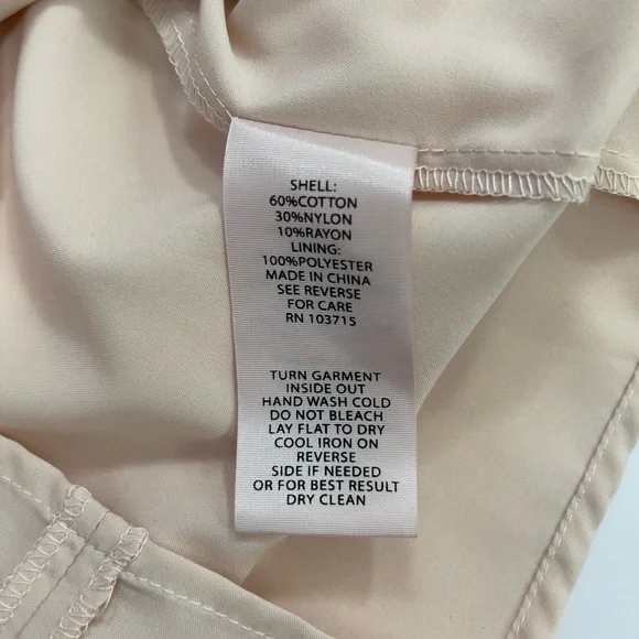 Nanette Lepore Floral Lace Crew Neck Bell Sleeve Top Shirt Large Light Pink - Picture 11 of 14